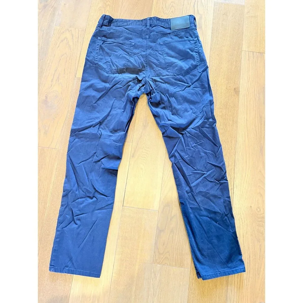 Bonobos Chinos Slim 31W by 30L Navy Micro Courd